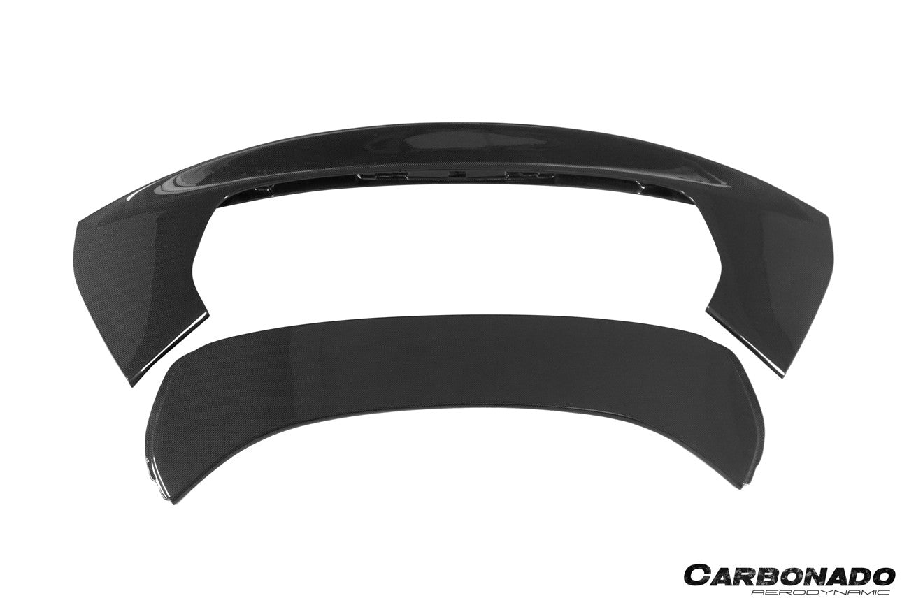 2020-UP Ferrari SF90 Stradale Spider Assetto Fiorano Style Autoclave Carbon Fiber Trunk Spoiler