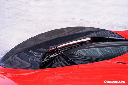 2020-UP Ferrari SF90 Stradale Spider Assetto Fiorano Style Autoclave Carbon Fiber Trunk Spoiler