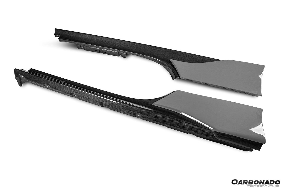 2020-UP Ferrari SF90 Stradale OE Style Autoclave Carbon Fiber Side Skirts