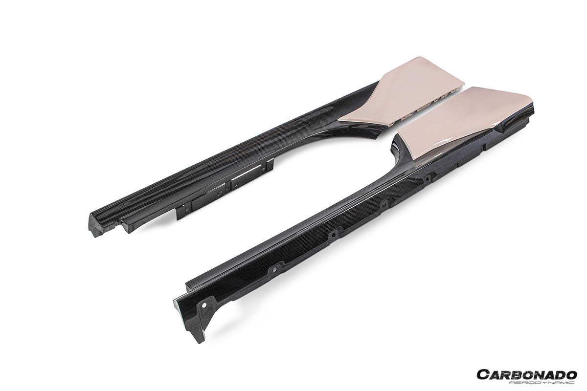 2020-UP Ferrari SF90 Stradale OE Style Autoclave Carbon Fiber Side Skirts
