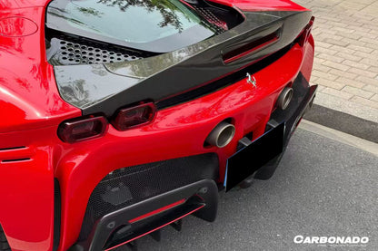 2020-UP Ferrari SF90 Stradale Spider Assetto Fiorano Style Autoclave Carbon Fiber Trunk Spoiler
