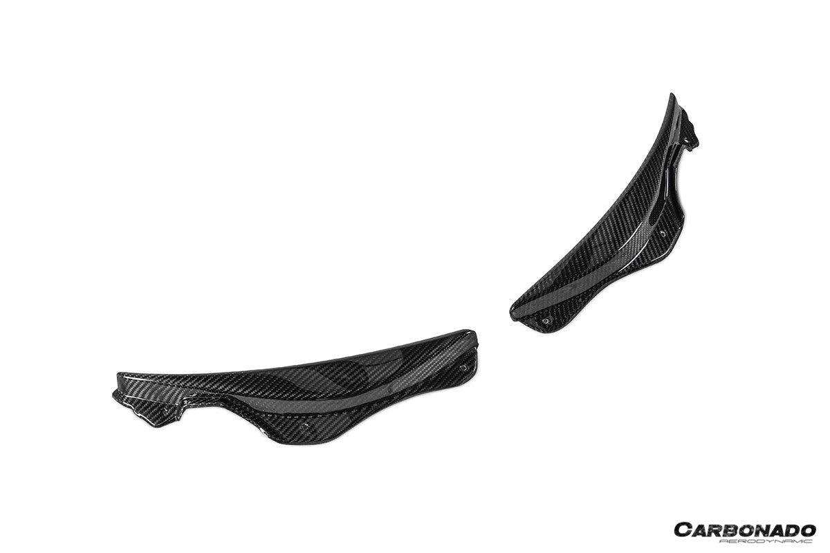 2020-UP Ferrari SF90 Stradale OE Style Autoclave Carbon Fiber Front Bumper Side Trims
