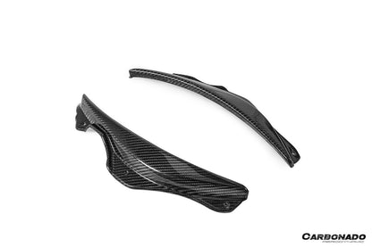2020-UP Ferrari SF90 Stradale OE Style Autoclave Carbon Fiber Front Bumper Side Trims