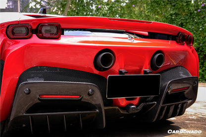 2020-UP Ferrari SSF90 Stradale OE Style Autoclave Carbon Fiber Rear Diffuser