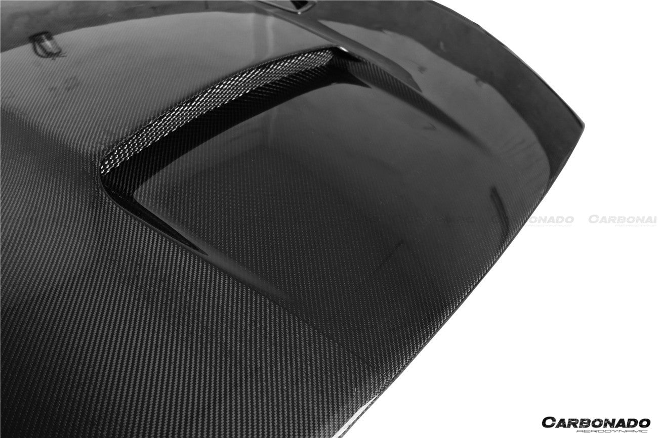 2015-2017 Ford Mustang  GT & V6 TRU Style Carbon Fiber Hood