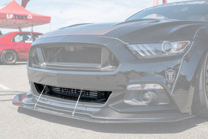 2015-2017 Ford Mustang TRU Style Carbon Fiber Front Bumper Down-Grille