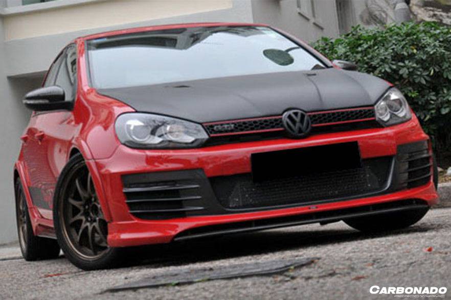 2010-2013 Volkswagen Golf 6 R20 GTI Rz Style Front Bmper - Carbonado Aero
