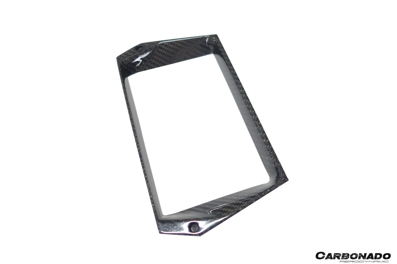 2011-2016 Lamborghini Aventador LP700 LP720 LP750 SV OE Style Carbon Fiber Navigation Screen Inner Trim (1PCS)