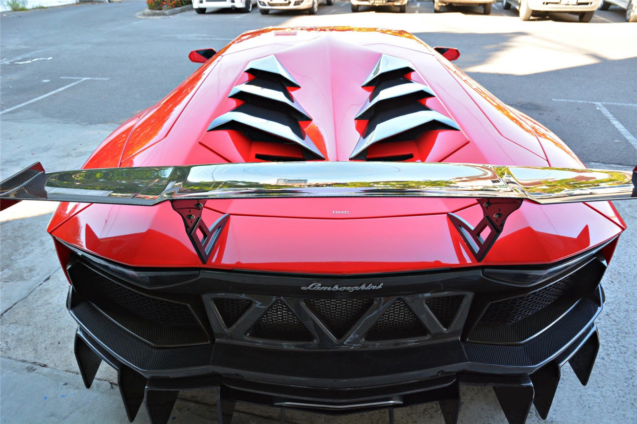 2011-2016 Lamborghini Aventador LP700 LP740 Coupe DC Style Carbon Fiber Engine Trunk