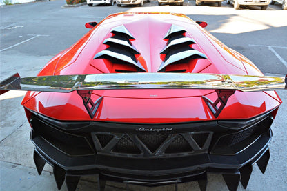 2011-2016 Lamborghini Aventador LP700 LP740 Coupe DC Style Carbon Fiber Engine Trunk