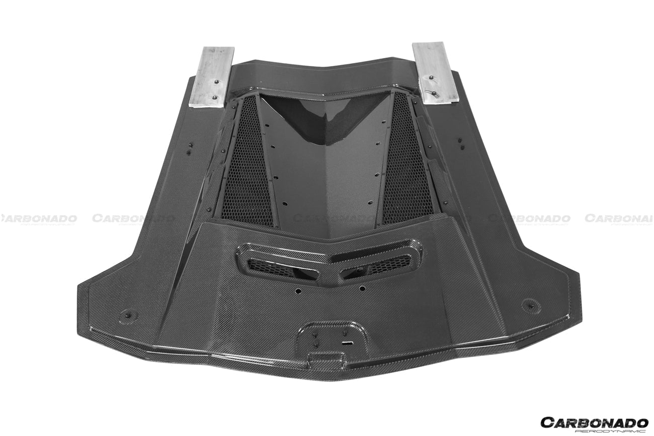 2011-2016 Lamborghini Aventador LP700 LP740 Coupe DC Style Carbon Fiber Engine Trunk