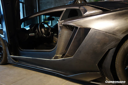 2011-2016 Lamborghini Aventador LP700 Coupe BKSS Style Carbon Fiber Quarter Panel Fender Vent Outside