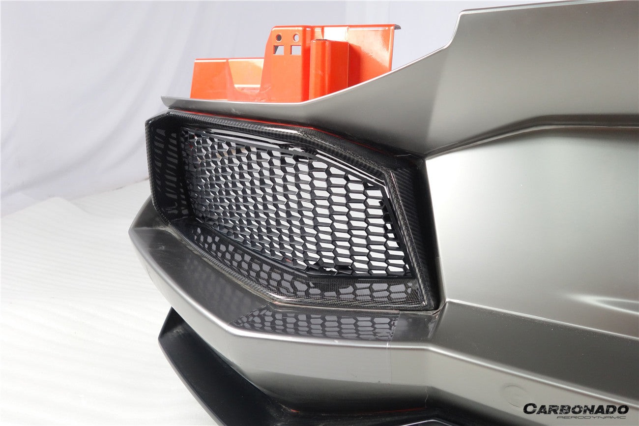 2011-2016 Lamborghini Aventador LP700 Coupe  Roadster Oem Style Carbon Fiber Rear Bumper Grille