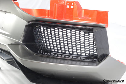 2011-2016 Lamborghini Aventador LP700 Coupe  Roadster Oem Style Carbon Fiber Rear Bumper Grille