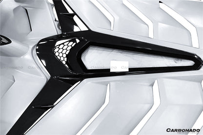 2011-2021 Lamborghini Aventador LP700 LP740 LP750 SVJ Coupe & Roadster SVJ Style Part DRY Carbon Fiber Engine Hood And Wing