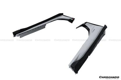 2011-2021 Lamborghini Aventador LP700 LP740 LP750 SVJ Coupe & Roadster SVJ Style Part Dry Carbon Fiber Side Skirts