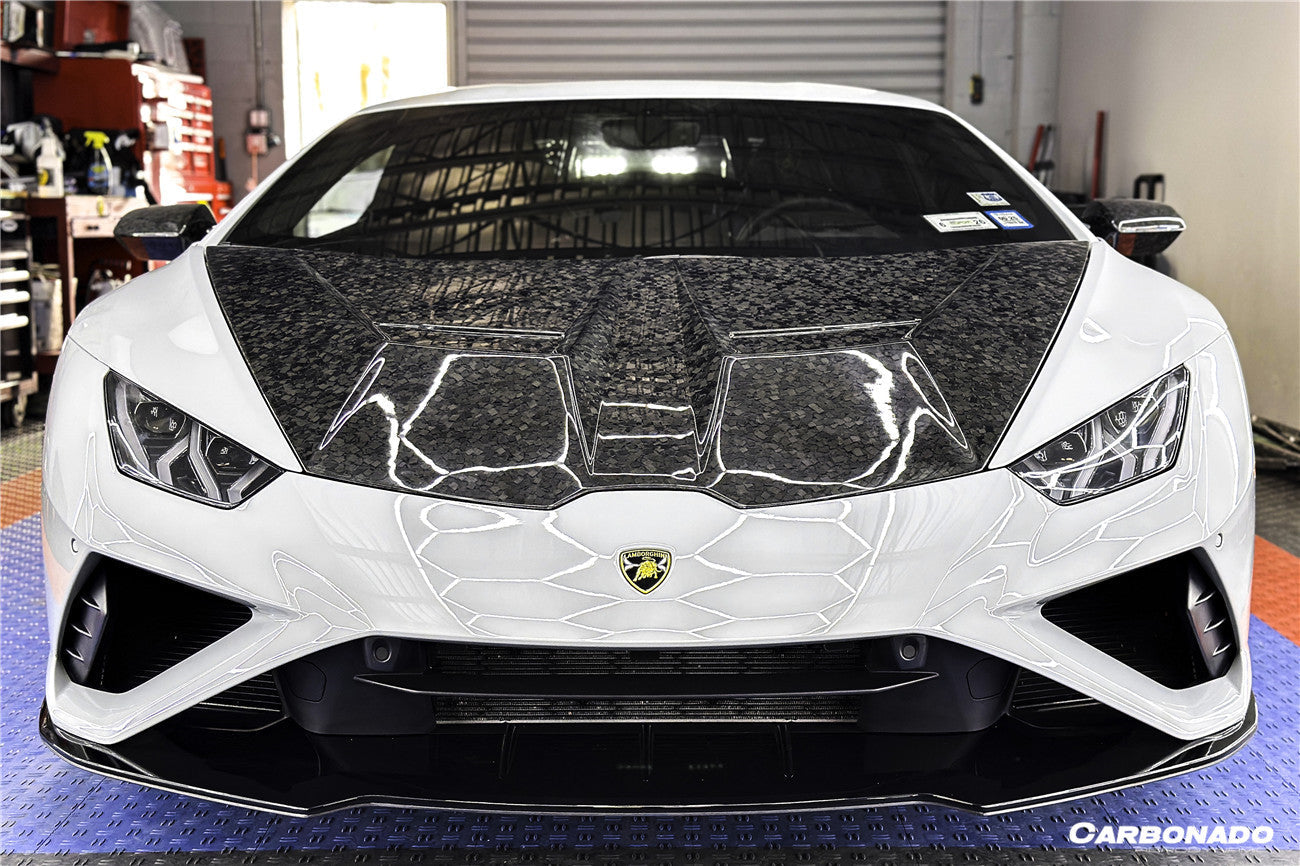 2015-2025 Lamborghini Huracan LP610  LP580  Evo  Tecnica VRS Style Carbon Fiber Hood