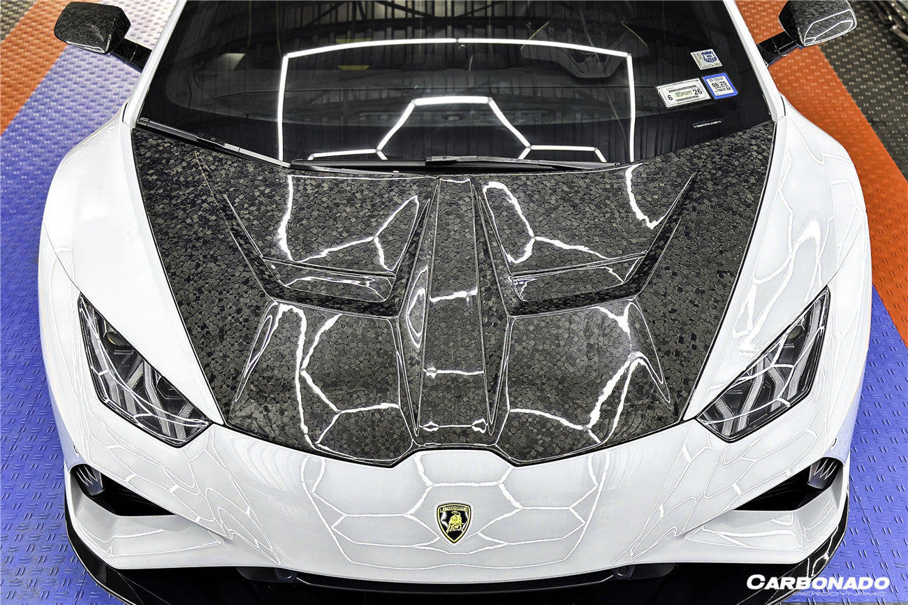 2015-2025 Lamborghini Huracan LP610  LP580  Evo  Tecnica VRS Style Carbon Fiber Hood