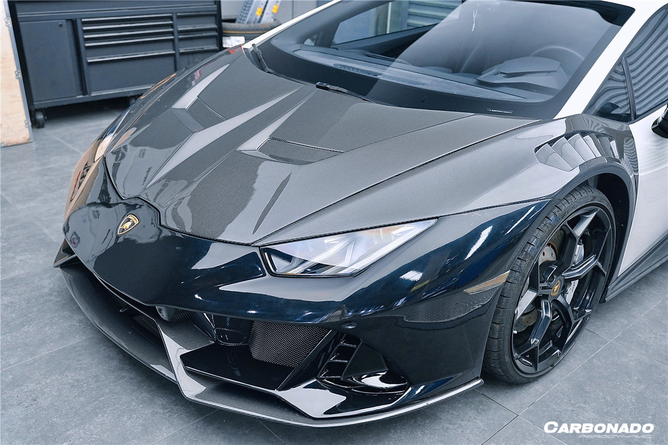 2015-2025 Lamborghini Huracan LP610  LP580  Evo  Tecnica VRS Style Carbon Fiber Hood