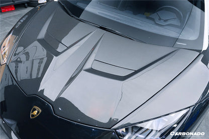 2015-2025 Lamborghini Huracan LP610  LP580  Evo  Tecnica VRS Style Carbon Fiber Hood