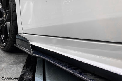 2015-2019 Lamborghini Huracan LP610 LP580 MD Style Carbon Fiber Side Skirts Under Board