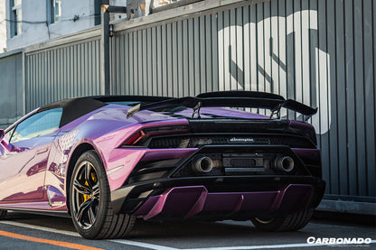 2015-2025 Lamborghini Huracan LP610 & LP580 & EVO & Tecnica MD Style Carbon Fiber Trunk Spoiler Wing with Base