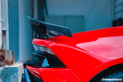 2015-2025 Lamborghini Huracan LP610 & LP580 & EVO & Tecnica MD Style Carbon Fiber Trunk Spoiler Wing with Base