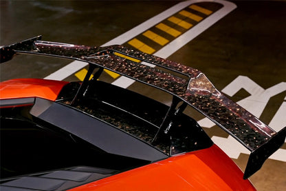 2015-2025 Lamborghini Huracan LP610 & LP580 & EVO & Tecnica  OD Style Dry Carbon Trunk Spoiler Wing With Base - DarwinPRO Aerodynamics