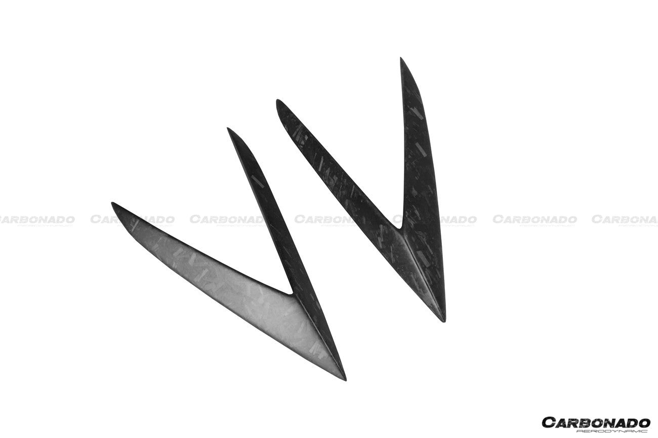 2015-2019 Lamborghini Huracan LP610 LP580 RZS Style Side Skirts Vent Canards