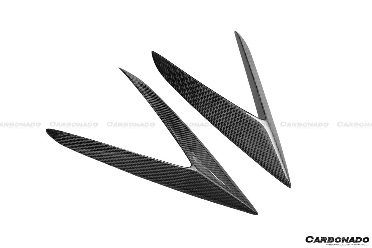 2015-2019 Lamborghini Huracan LP610 LP580 RZS Style Side Skirts Vent Canards
