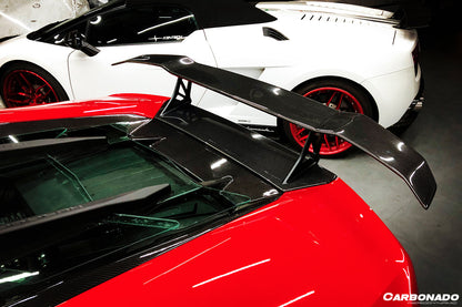 2015-2025 Lamborghini Huracan LP610 & LP580 & EVO & Tecnica VRS Style Carbon Fiber Trunk Spoiler Wing with Base