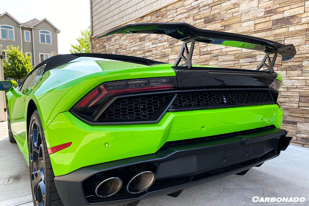2015-2020 Lamborghini Huracan LP610 LP580 VRS Style Carbon Fiber Trunk Spoiler Wing