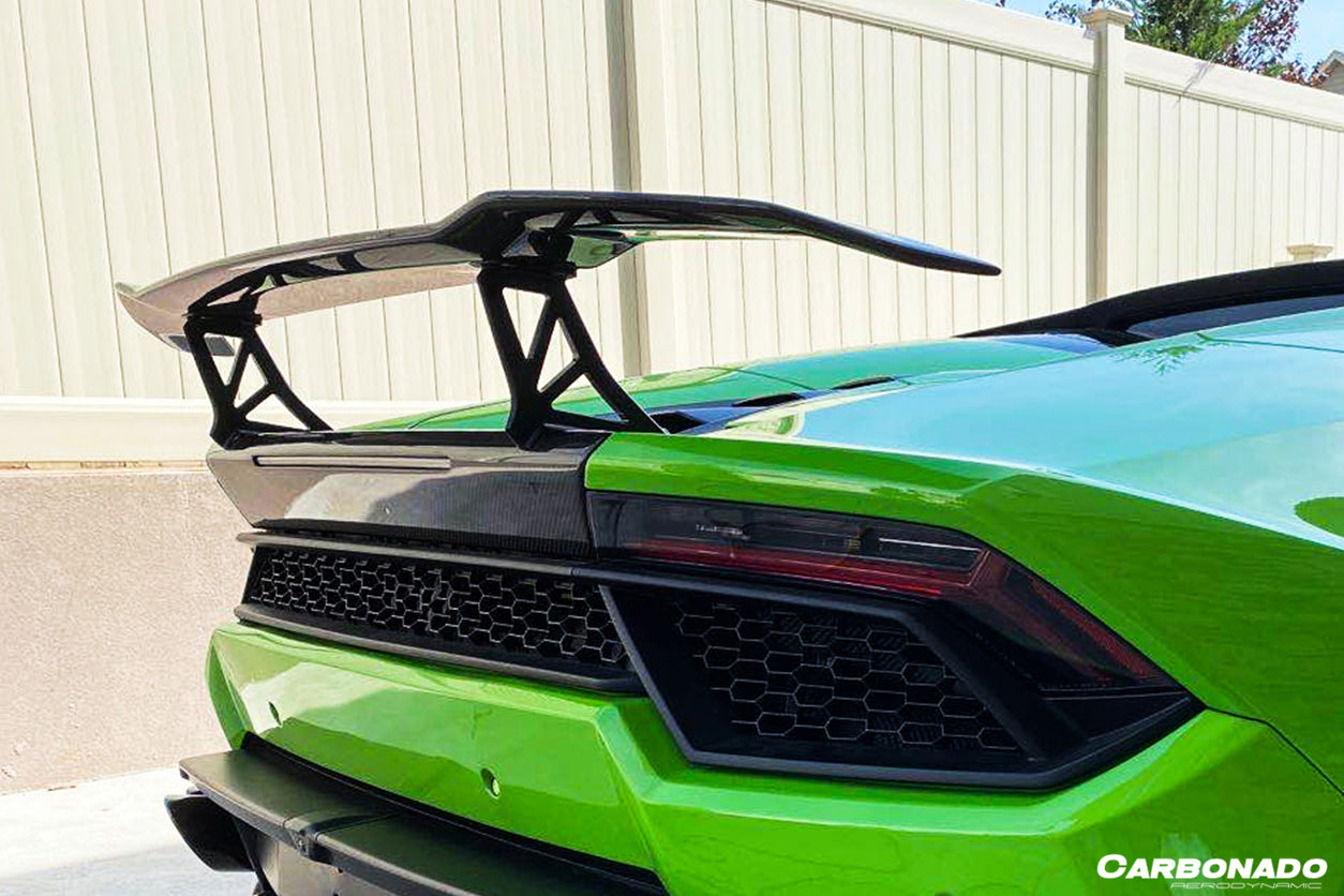 2015-2020 Lamborghini Huracan LP610 LP580 VRS Style Carbon Fiber Trunk Spoiler Wing