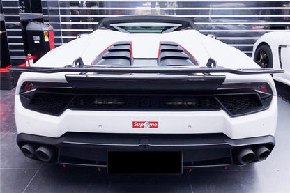 2015-2020 Lamborghini Huracan LP610 LP580 VRS-II Style Carbon Fiber Trunk Spoiler Wing
