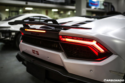 2015-2020 Lamborghini Huracan LP610 LP580 VRS-II Style Carbon Fiber Trunk Spoiler Wing