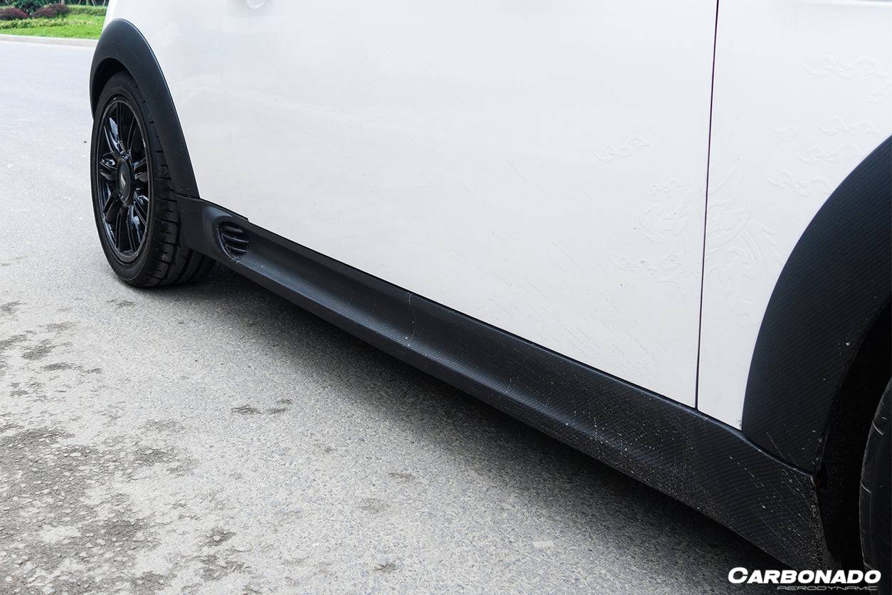 2007-2015 MINI Cooper S R56 R57 JCW Style Side Skirts - Carbonado Aero