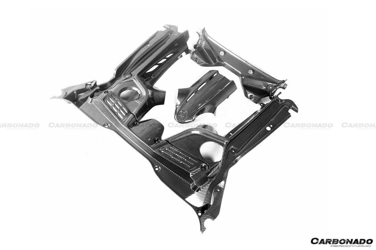 2020-UP Maserati MC20 Dry Carbon Fiber Engine Bay Room Interior