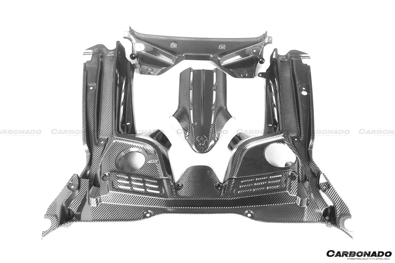 2020-UP Maserati MC20 Dry Carbon Fiber Engine Bay Room Interior