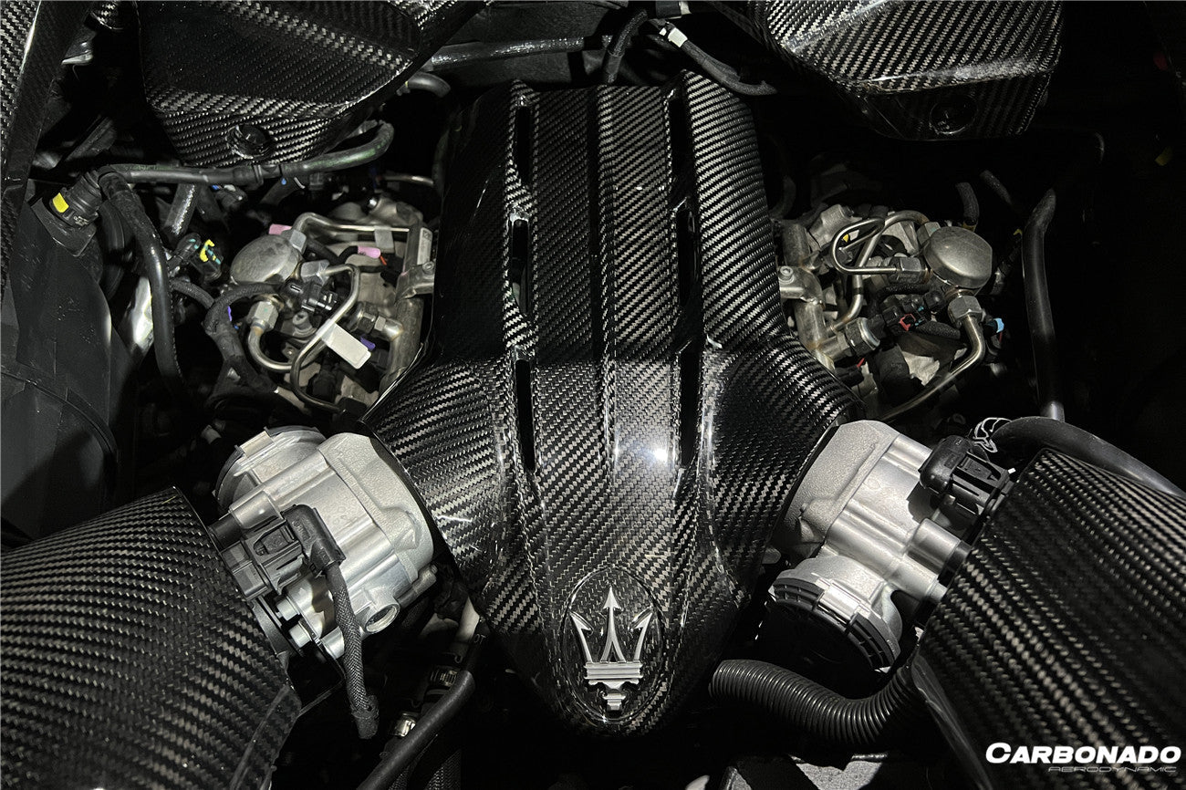 2020-UP Maserati MC20 Dry Carbon Fiber Engine Bay Room Interior