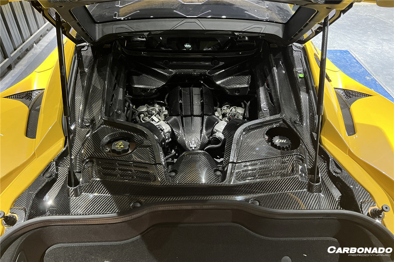 2020-UP Maserati MC20 Dry Carbon Fiber Engine Bay Room Interior