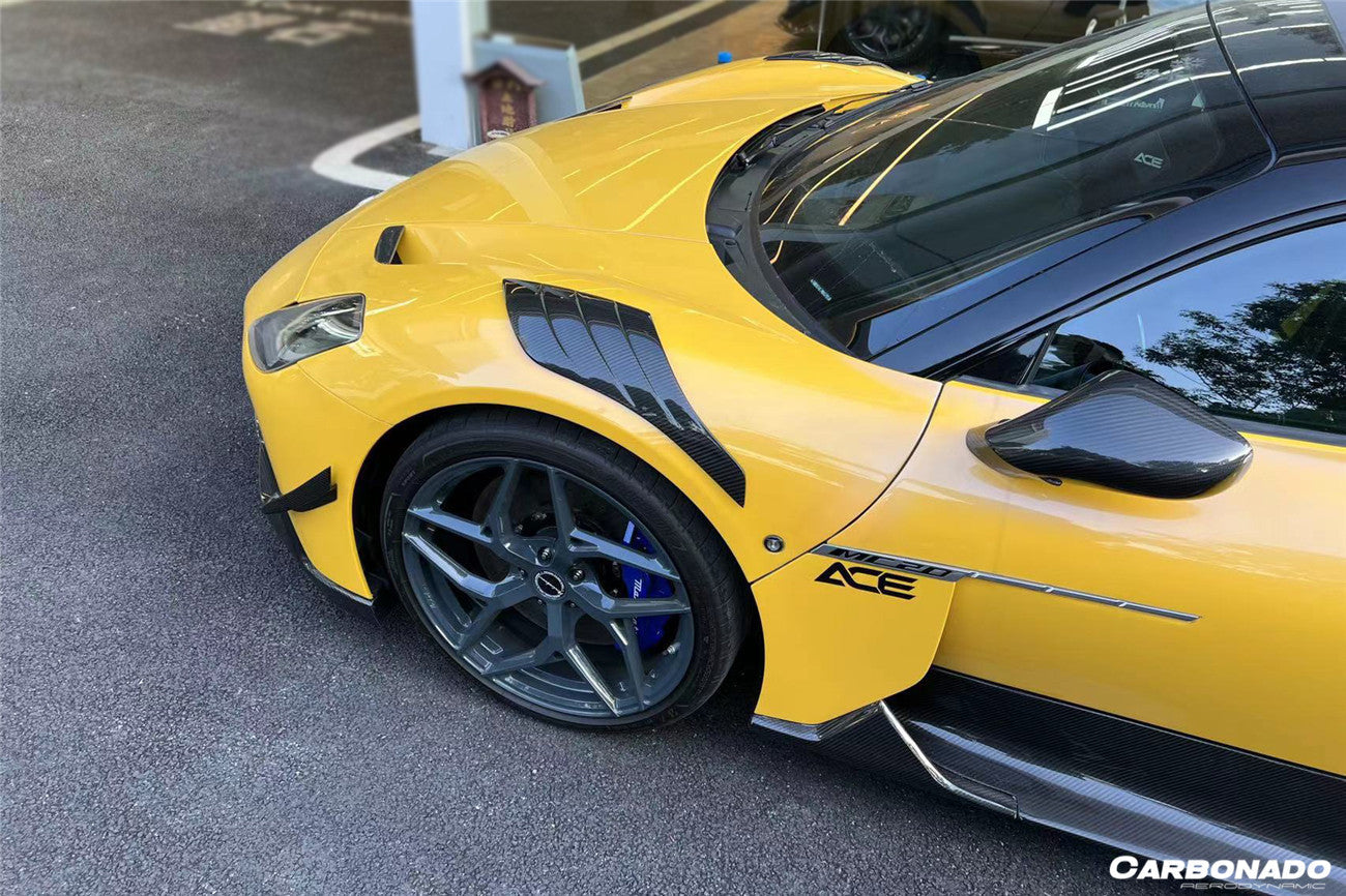 2020-UP Maserati MC20 SVD Style Dry Carbon Fiber Front Fender Patch