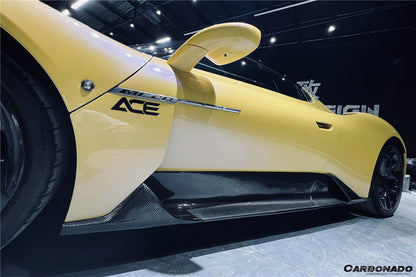 2020-UP Maserati MC20 OE Dry Carbon Fiber Side Skirts