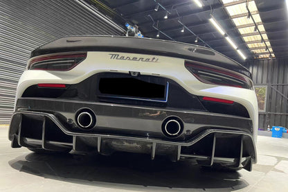 2020-2024 Maserati MC20 SVD Style Dry Carbon Fiber Rear Ducktail Spoiler