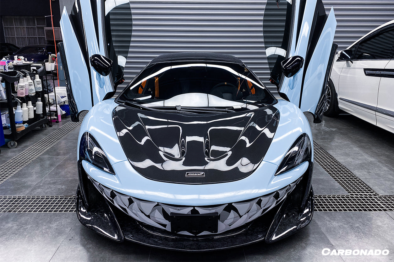 2018-2021 McLaren 600lt & 2015-2021 540c & 570s & 570gt P1 Style Carbon Fiber Hood