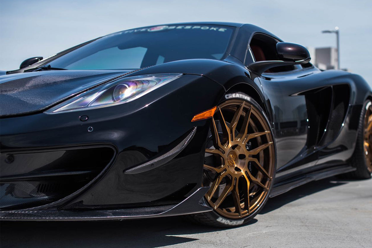 2011-2015 McLaren MP4 12C 650S RZS Style Carbon Fiber Side Skirts
