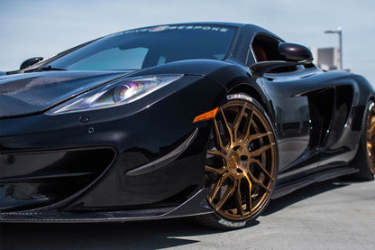2011-2015 McLaren MP4 12C 650S RZS Style Carbon Fiber Side Skirts