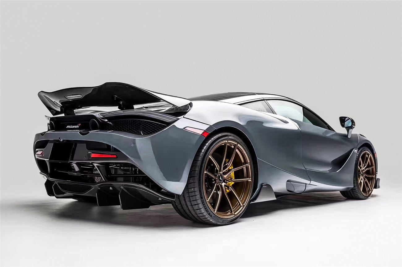 2017-2022 McLaren 720S Spider Coupe VRS Style Autoclave Carbon Fiber Rear Diffuser Lip