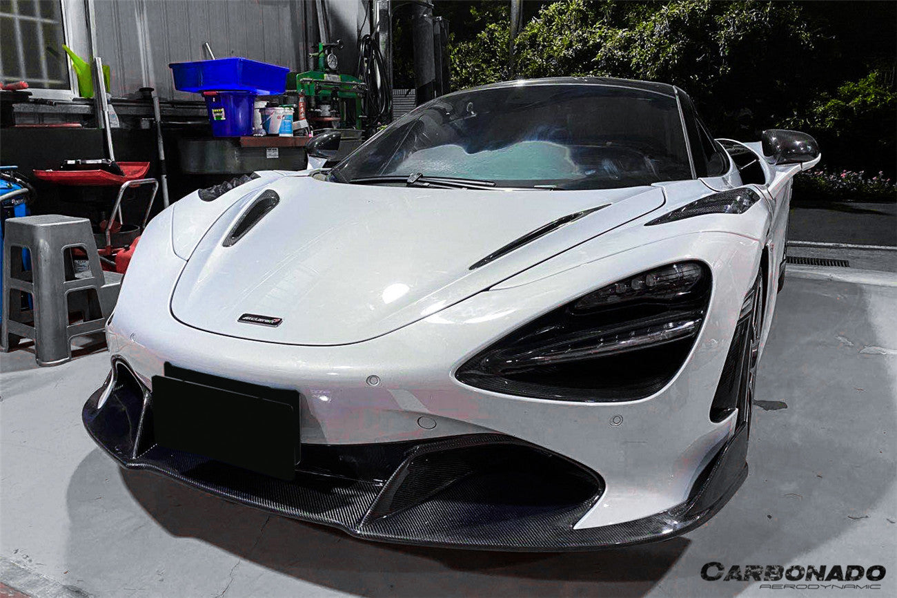 2017-2022 McLaren 720S Spider Coupe VRS Style Autoclave Carbon Fiber Front Lip