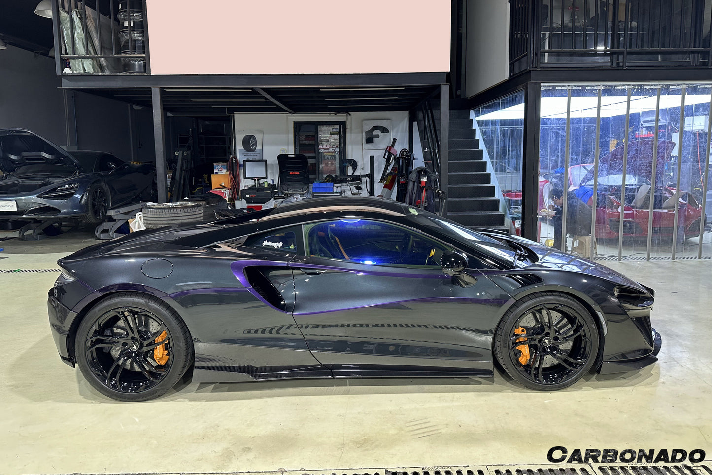 2023-UP McLaren Artura Coupe | Spider NVT Style Autoclave Carbon Fiber Side Skirts