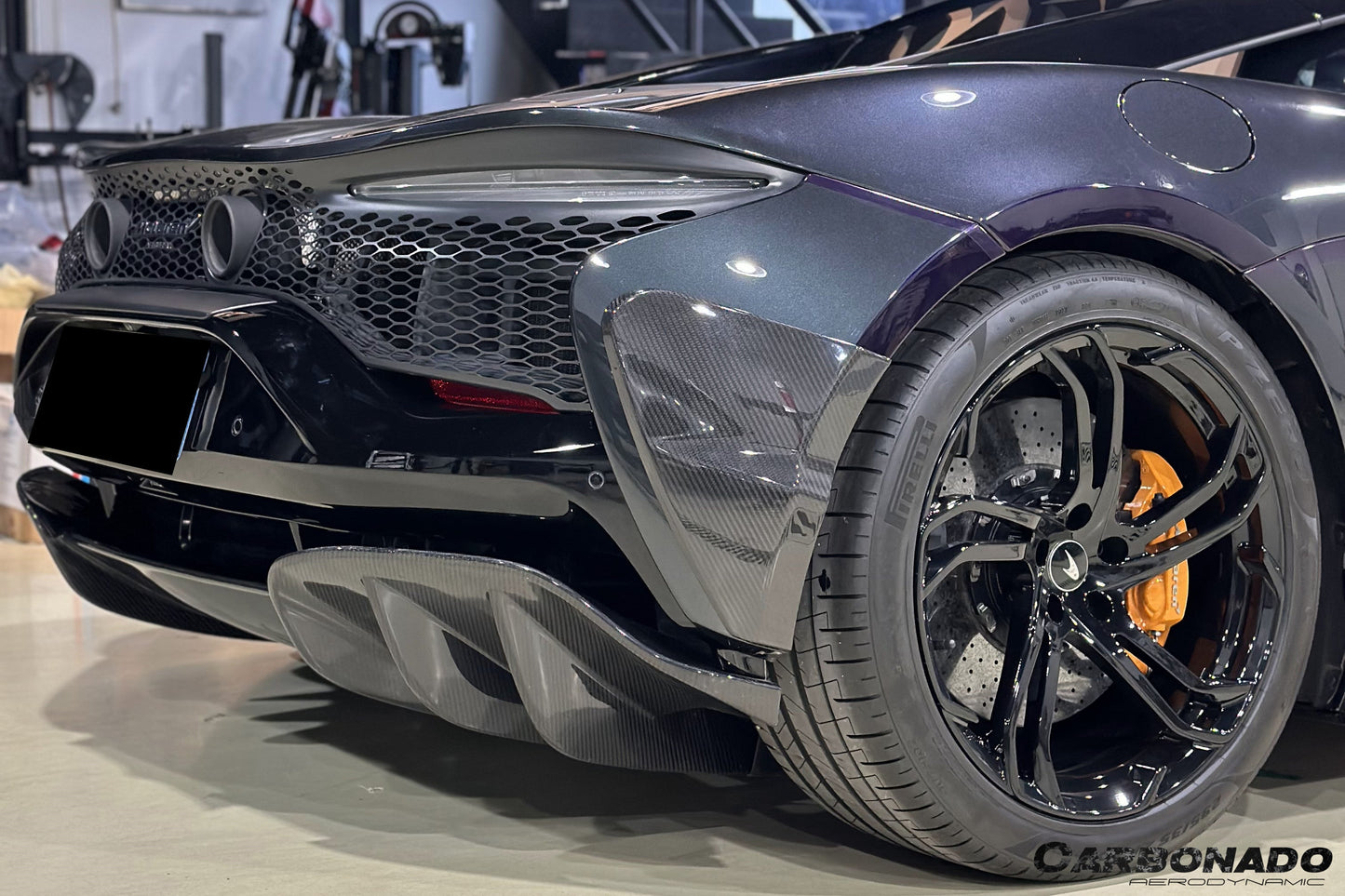 2023-UP McLaren Artura Coupe | Spider NVT Style Autoclave Carbon Fiber Rear Bumper Side Panels